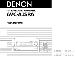 Denon AVC-A1SRA Manuel utilisateur