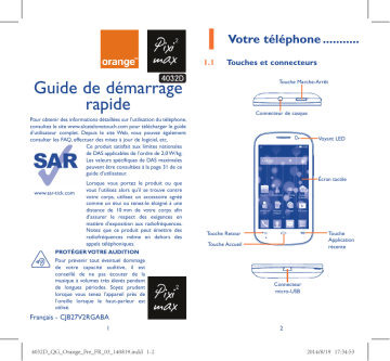 Manuel du propriétaire | Alcatel POP C2ONE TOUCH POP C2 (4032D) Manuel utilisateur | Fixfr