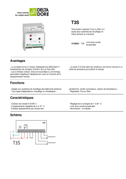 DELTA DORE T3S Manuel utilisateur