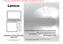 Lenco DVP-936 Manuel utilisateur