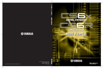Manuel du propriétaire | Yamaha CS6X Manuel utilisateur | Fixfr