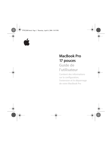 Manuel du propriétaire | Apple MACBOOK PRO 17-INCH Manuel utilisateur | Fixfr