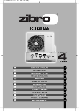 Zibro SC3125 KIDS Manuel utilisateur