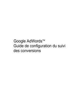 Google ADWORDS Manuel utilisateur