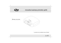 IBP EPILATEUR Manuel utilisateur