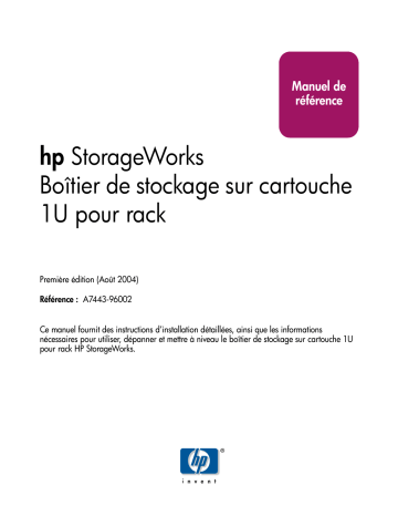 Manuel du propriétaire | HP STORAGEWORKS RACK-MOUNT KITS Manuel utilisateur | Fixfr
