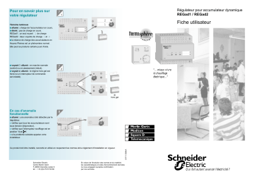 Manuel du propriétaire | MERLIN GERIN REGAD2 REGULATEUR Manuel utilisateur | Fixfr