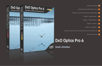Manuel du propriétaire | DxO OPTICS PRO 6.2 Manuel utilisateur | Fixfr
