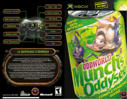 GAMES MICROSOFT XBOX ODDWORLD-MUNCH S ODDYSEE Manuel utilisateur