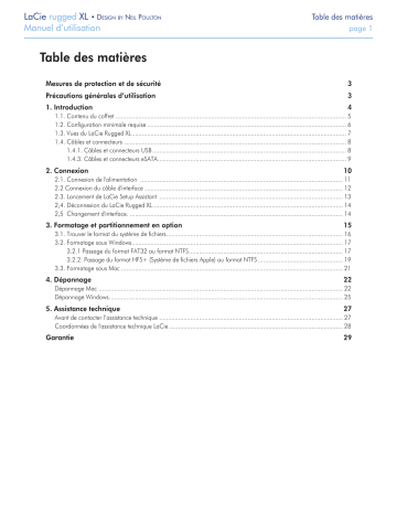 Manuel du propriétaire | LaCie Rugged XL Manuel utilisateur | Fixfr