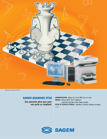 Manuel du propriétaire | Sagem QUADRIGE 5730 Manuel utilisateur | Fixfr