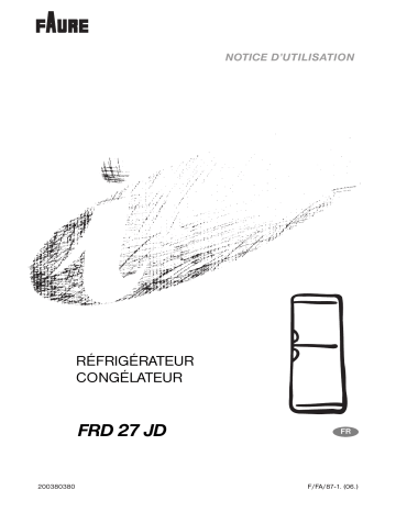 Manuel du propriétaire | Faure FRD27JD Manuel utilisateur | Fixfr