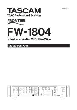 Tascam FW-1804 Manuel utilisateur