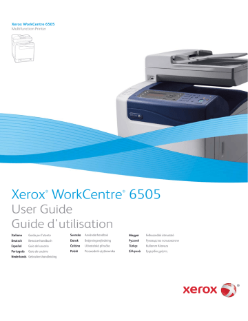 Manuel du propriétaire | Xerox WorkCentre 6505 Manuel utilisateur | Fixfr