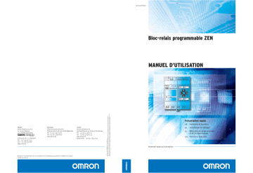 Manuel du propriétaire | Omron Zen Manuel utilisateur | Fixfr