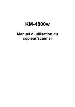 KYOCERA KM-4800W Manuel utilisateur