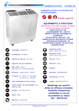 PUR LINE HYDRO 60 Manuel utilisateur