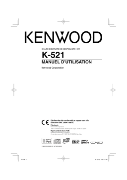 Kenwood K-521 Manuel utilisateur