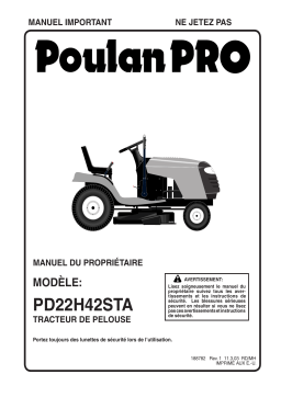 Poulan PD22H42STA Manuel utilisateur