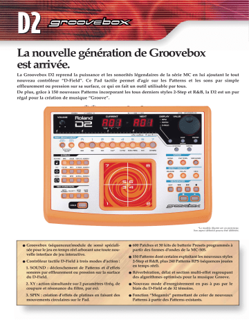 Manuel du propriétaire | Roland D2 Manuel utilisateur | Fixfr