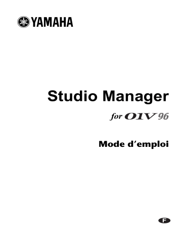 Manuel du propriétaire | Yamaha 01V96 Manuel utilisateur | Fixfr