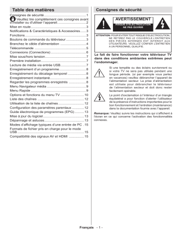 Manuel du propriétaire | Oceanic OCEA32LEDB3 Manuel utilisateur | Fixfr