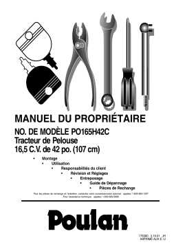 Poulan PO165H42C Manuel utilisateur