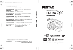 Pentax Q10 Manuel utilisateur
