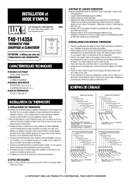 Aeg-Electrolux LUX T40-1143SA Manuel utilisateur