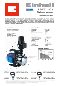 EINHELL BG-AW 1140 N Manuel utilisateur