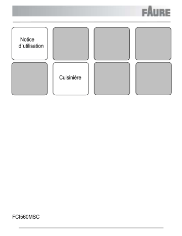 Manuel du propriétaire | Faure FCI560MSCFCI560MWC Manuel utilisateur | Fixfr