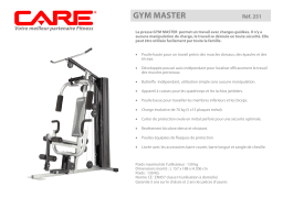 CARE FITNESS GYM MASTER 251 Manuel utilisateur