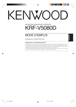 Kenwood KRF-V5080D Manuel utilisateur