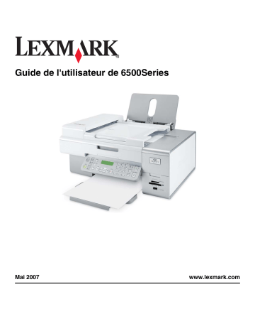 Manuel du propriétaire | Lexmark X6575 Manuel utilisateur | Fixfr