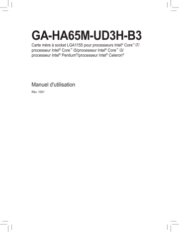 Manuel du propriétaire | Gigabyte GA-HA65M-UD3H-B3 Manuel utilisateur | Fixfr