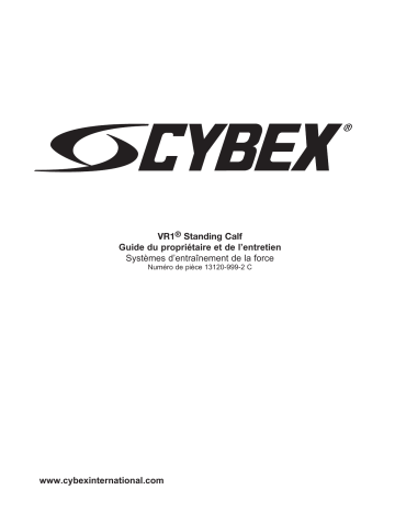 Manuel du propriétaire | Cybex International 13120 STANDING CALF Manuel utilisateur | Fixfr