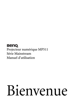 BenQ MP511 Manuel utilisateur