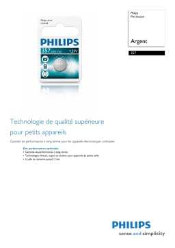 Philips 357 Manuel utilisateur