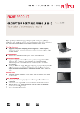 FUJITSU SIEMENS AMILO Li 3910 Manuel utilisateur