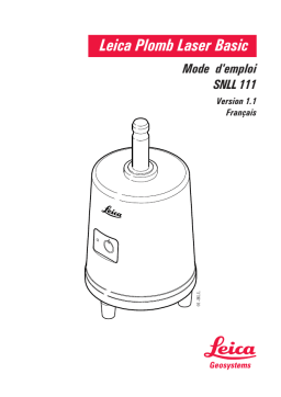 Leica SNLL 111 Manuel utilisateur