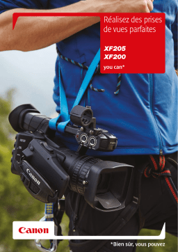 Canon XF205 / XF200 RANGE BROCHURE Manuel utilisateur