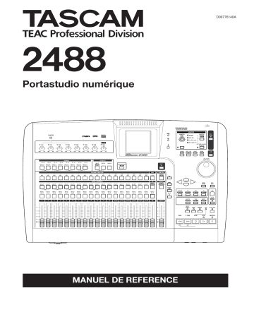 Manuel du propriétaire | Tascam 2488R Manuel utilisateur | Fixfr