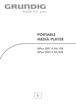 Grundig MPIXX 2002 A FM/2GB Manuel utilisateur