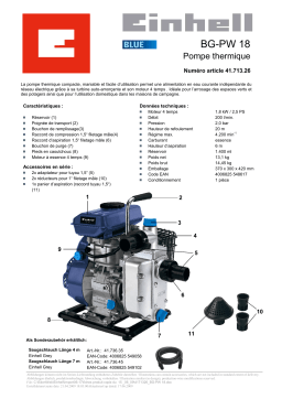 EINHELL BG-PW 18 Manuel utilisateur