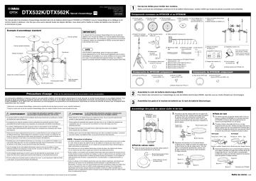 Manuel du propriétaire | Yamaha DTX532K/DTX562K Manuel utilisateur | Fixfr