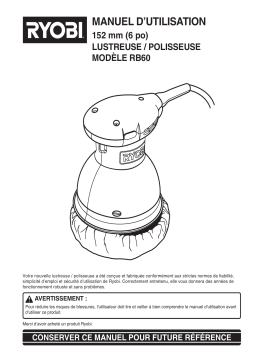 Ryobi RB60 Manuel utilisateur