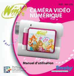 Smoby CAMERA VIDEO NUMERIQUE 800 075 Manuel utilisateur