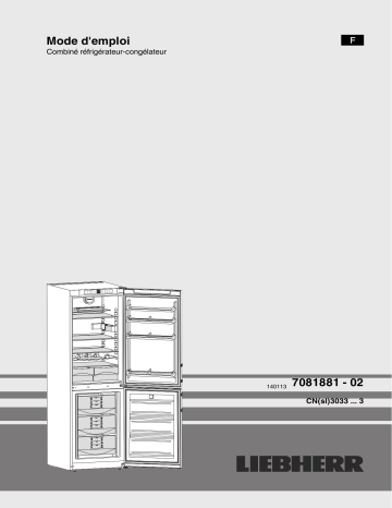 Manuel du propriétaire | Liebherr CNSL 305 COMFORT Manuel utilisateur | Fixfr