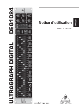 Behringer DEQ1024 Manuel utilisateur