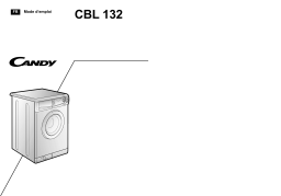 Candy CBL 132 Manuel utilisateur